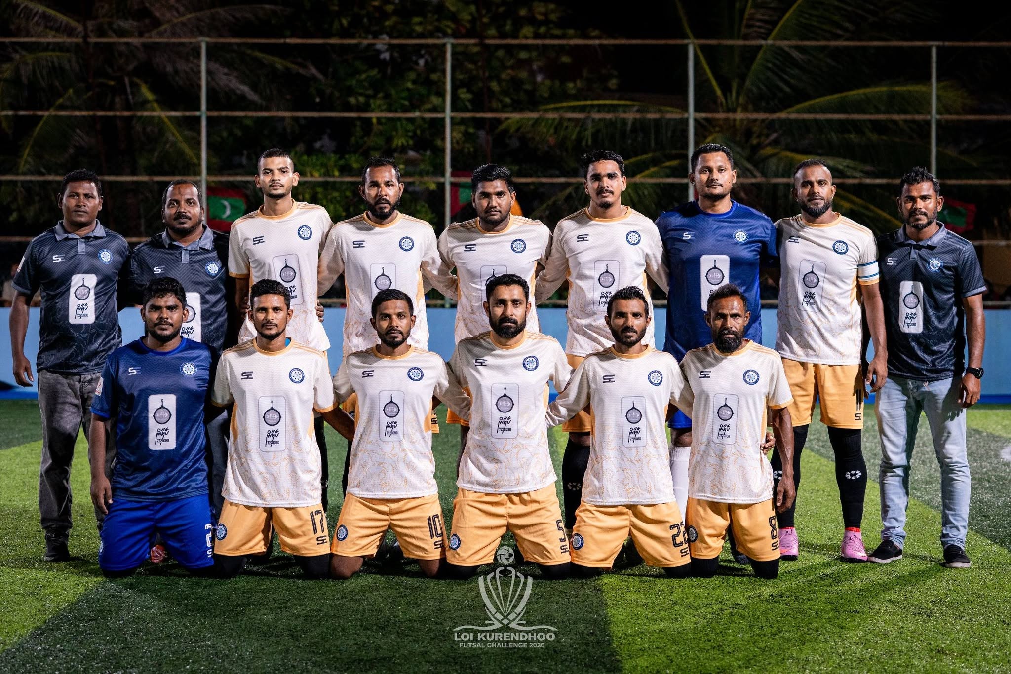 ފައިނަލުގައި ނައިފަރު ޗެލްސީއާ ދެކޮޅަށް ނުކުންނަ ޕޮލިސް ޓީމު. ފޮޓޯ: ކުރެންދޫ ކައުންސިލް