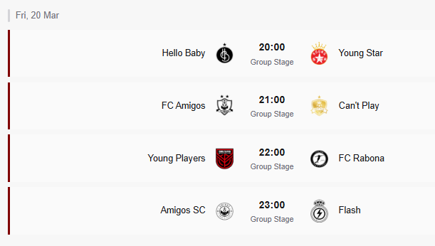 ރިލެކްސް ކަމަނަ ސޯސަން ފުޓްސަލް ކަޕްގައި މިރޭ ކުޅޭ މެޗުތައް