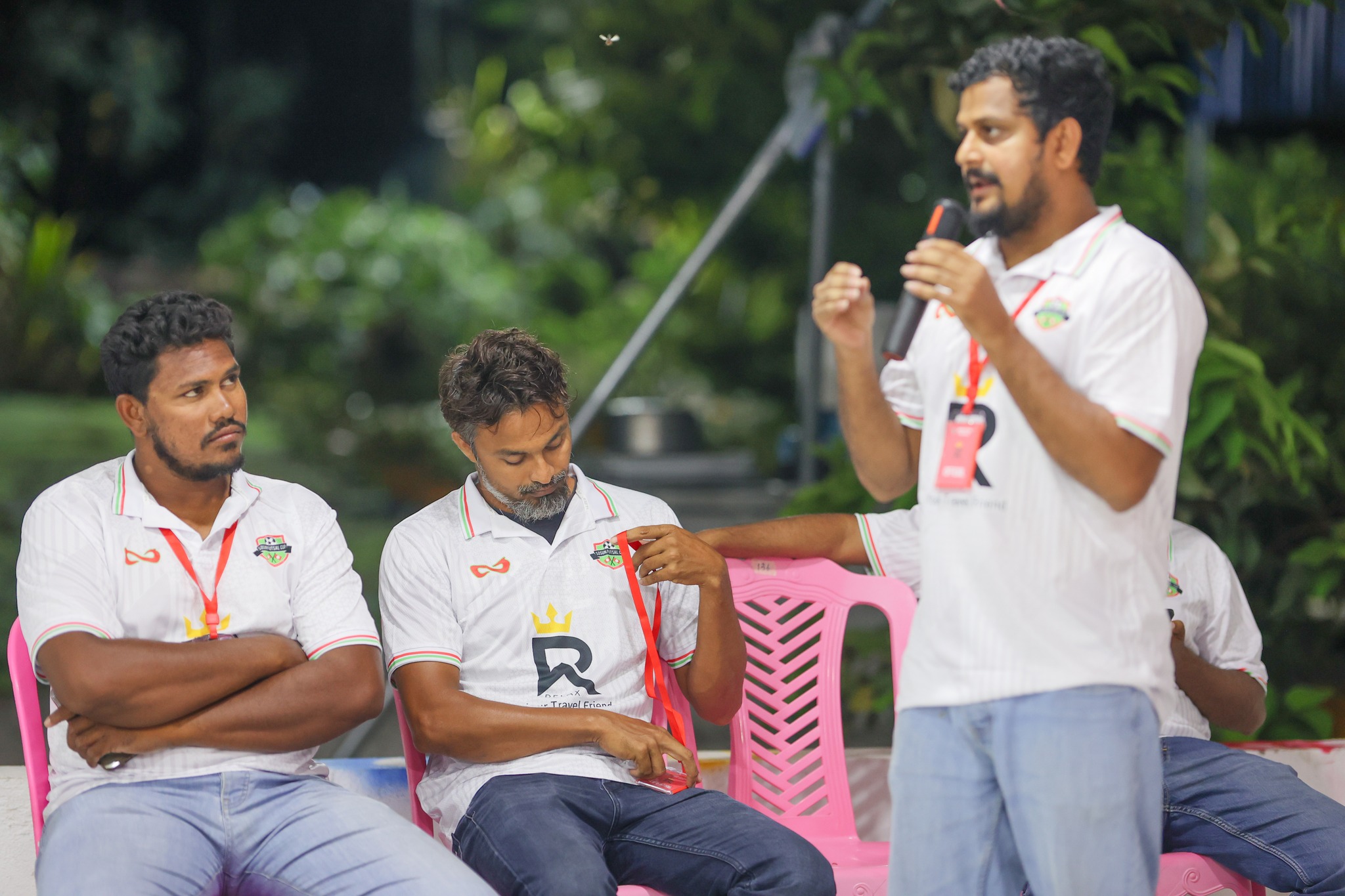 ސޯސަން ފުޓްސަލް ކަޕްގެ ގުރު ނެގުމުގެ ރަސްމިއްޔާތުގެ ތެރެއިން. ފޮޓޯ: ސޯސަން ފުޓްސަލް ކަޕް