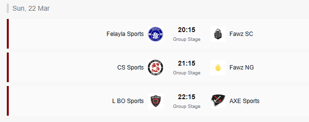 އެލް4 ކަޕްގައި މިރޭ ކުޅޭ މެޗުތައް