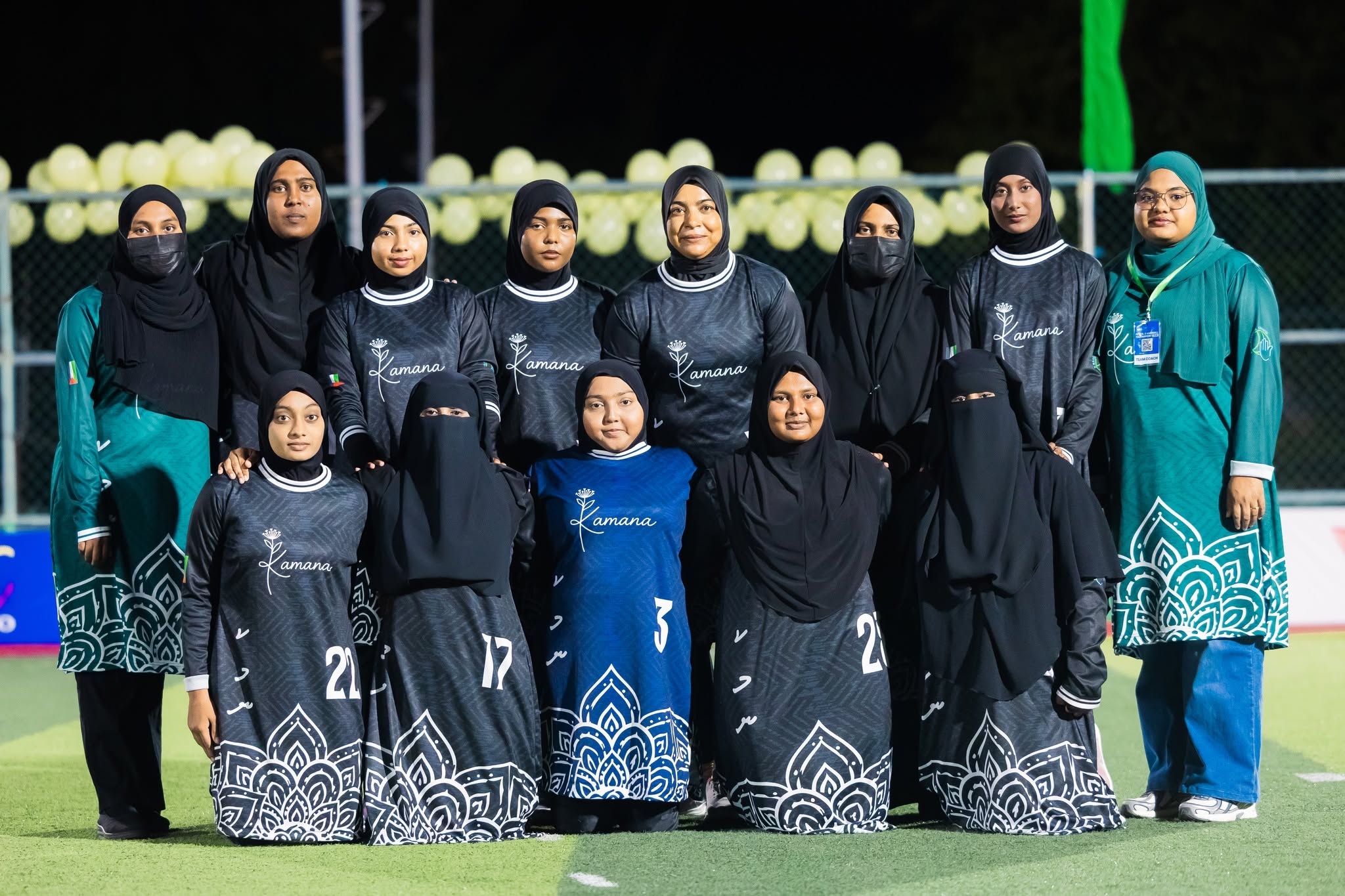 މާޅެންދޫ ހޭންޑްބޯލް މުބާރާތުގައި ވާދަކުރާ ކަމަނަ ޓީމް. ފޮޓޯ: މާޅެންދޫ ކައުންސިލް