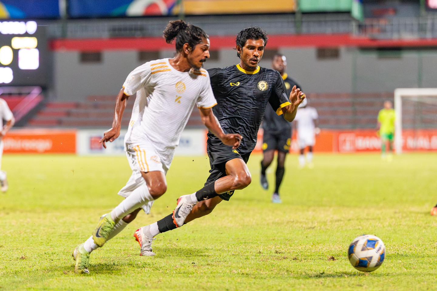 ޓީސީ އާއި ބުރު ސްޕޯޓްސް ވާދަކުރި ސެމީ ފައިނަލް މެޗުގެ ތެރެއިން. ފޮޓޯ: އެފްއޭއެމް