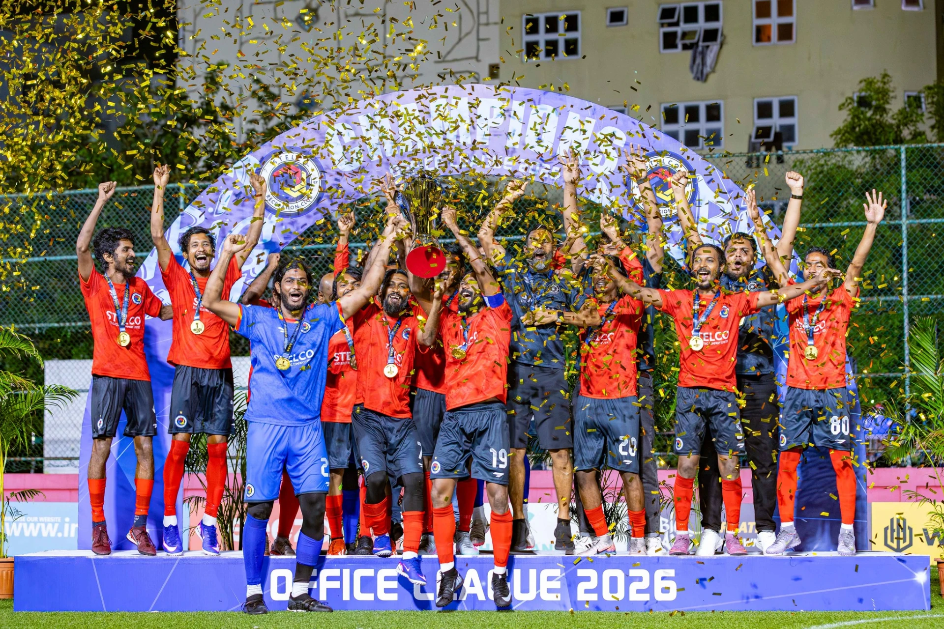 މުއާޒްގެ ހެޓްރިކާ އެކު ސްޓެލްކޯއިން އޮފީސް ލީގު އަނެއްކާވެސް ކާމިޔާބުކޮށްފި