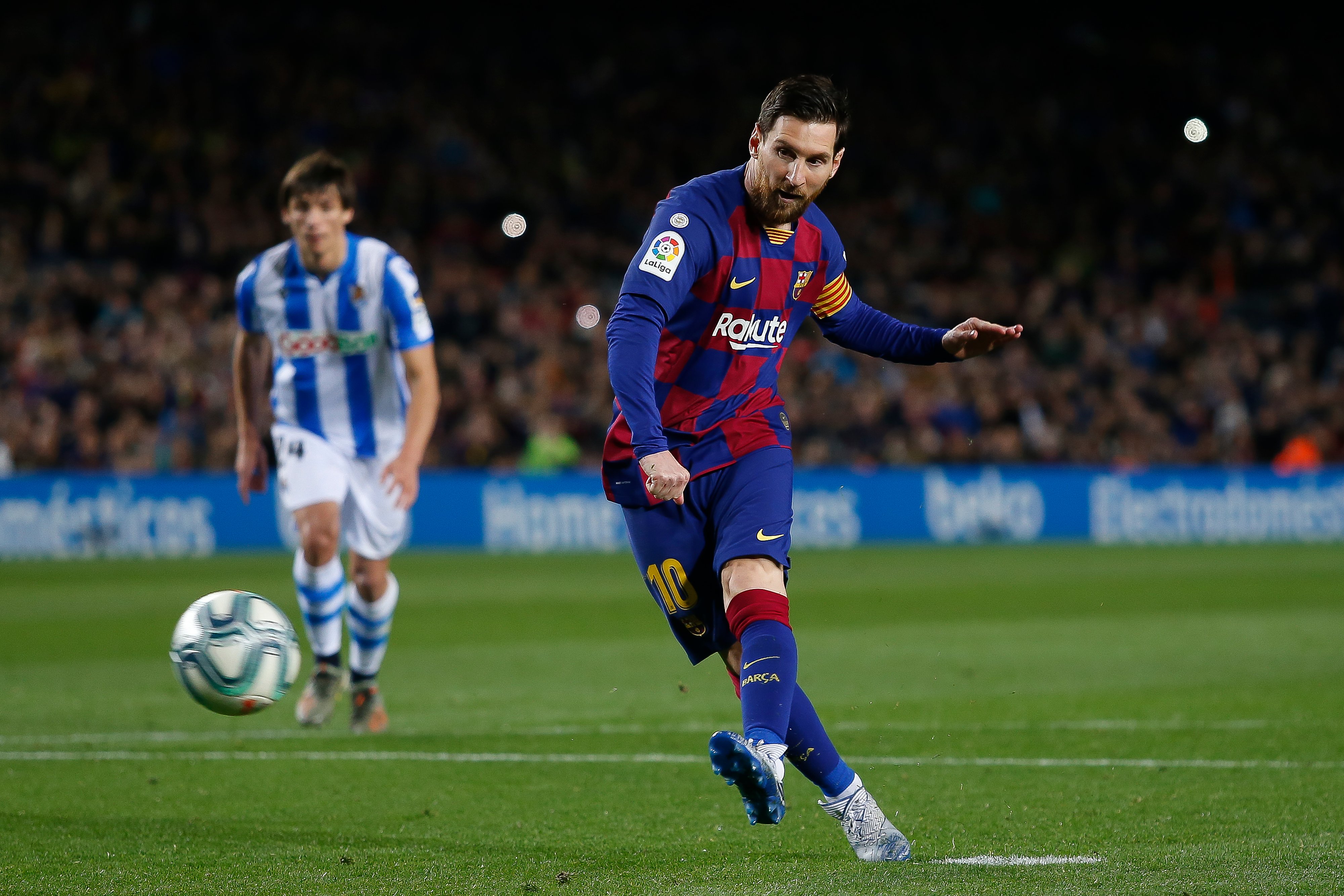 މެސީ ފަހު ވަގުތު ވައްދާލި ޕެނަލްޓީއާ އެކު ބާސެލޯނާ އެއް ވަނަ އަށް