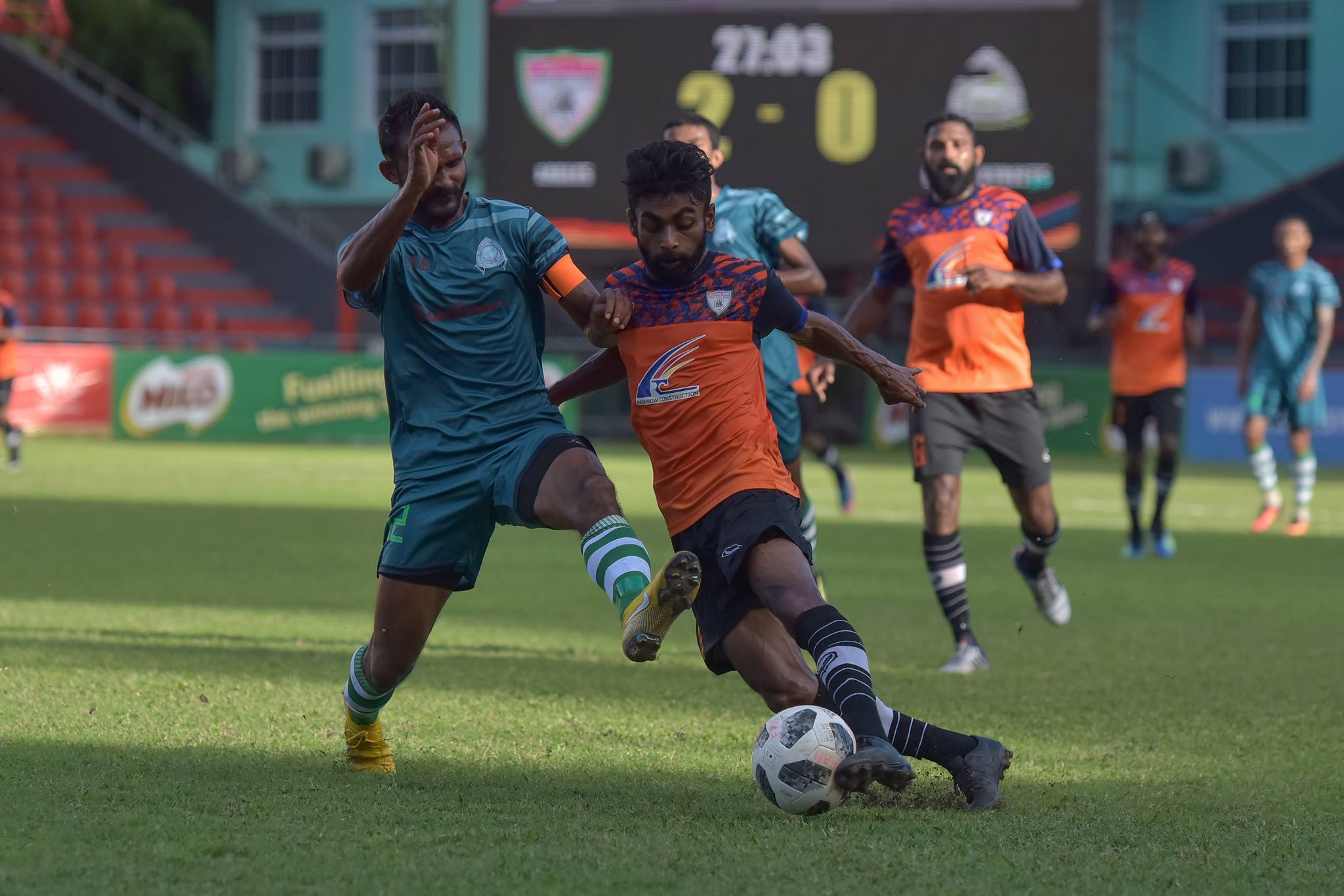 ރިޒޭގެ ހަތަރު ގޯލާއެކު އީގަލްސް އިން ގްރީން ބަލިކޮށްފި