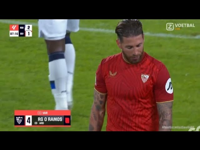 ބަދަލު ނުވި ރާމޯސް، އެއް މެޗެއްގައި ދެ ރަތް ކާޑު