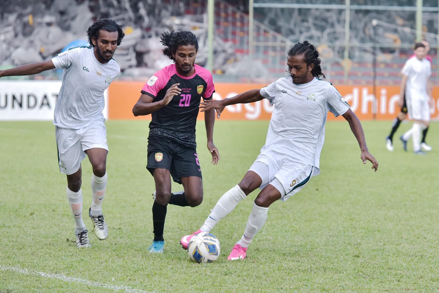 ޔުނައިޓެޑް ވިކްޓްރީ އާއި ގްރީން ސްޓްރީޓްސް މެޗު ވެސް އެއްވަރު