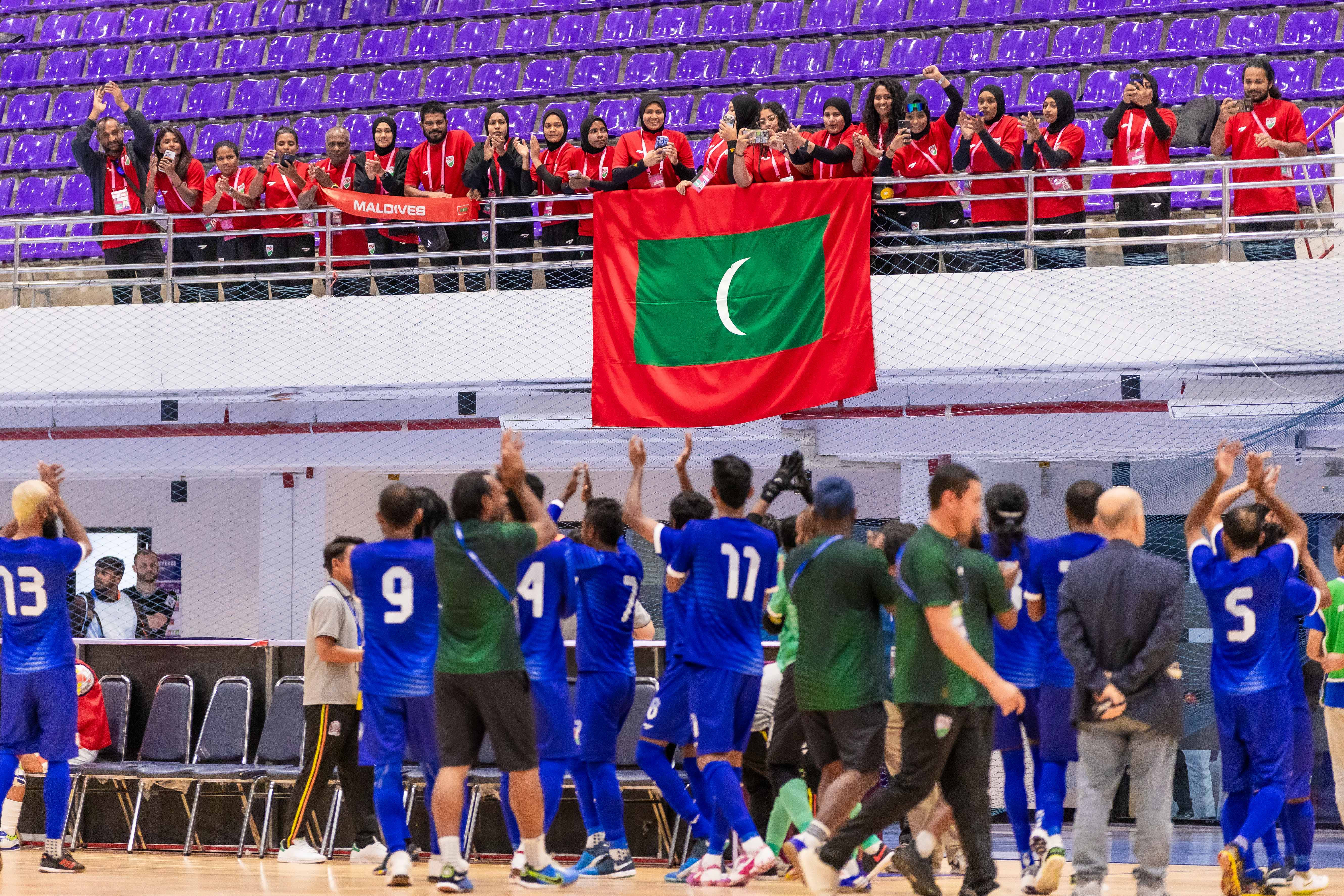 ގައުމީ ފުޓްސަލް ޓީމުގެ ބޮޑު ކާމިޔާބީއަށް ރައީސްގެ ހޫނު މަރުހަބާއެއް