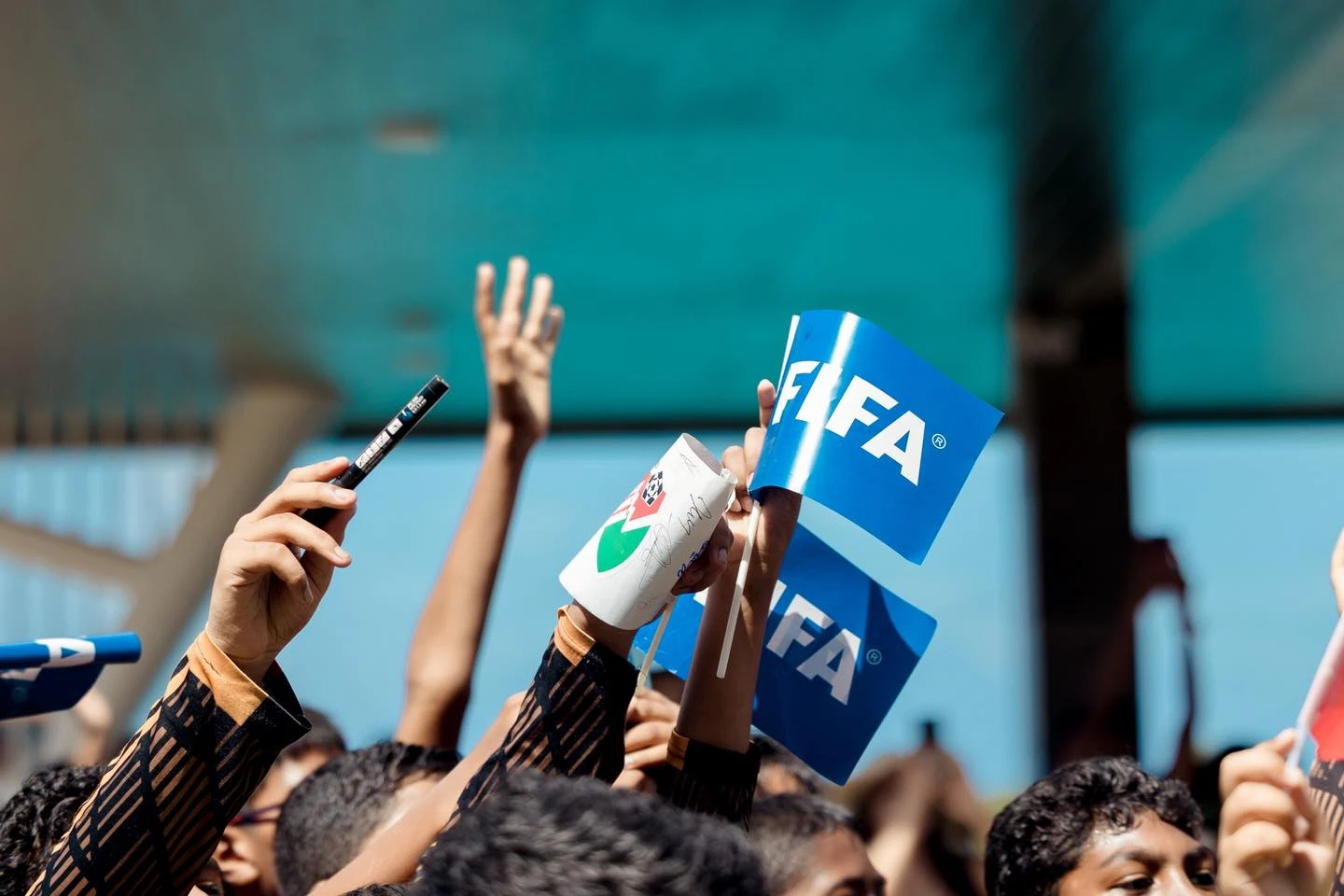 އިންފަންޓީނޯ އަށް މަރުހަބާ ކިޔުން. ފޮޓޯ: އެފްއޭއެމް